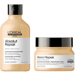 L'Oréal Professionnel Serie Expert Absolut Repair Gold Shampoo 300ml + Mask 250ml