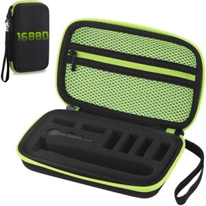 Case voor O Blade QP2520 - QP2620 - QP2630 - QP2734 - QP6530 - O Blade 360 - O Blade Pro - Elektrisch Gezichts- en Lichaamstrimmer - Vervangende Hoofden - Reisaccessoire - Zwart Groen - Mode