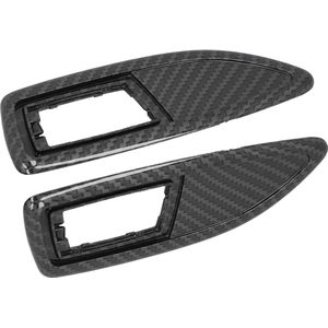 Side Indicator Repeater Frame Trim Cover Vervanging voor Corsa D Range 2006-2014 - Zwart Carbon Fiber - Auto-interieur Accessoires - Set van 2 - Hoogwaardige Kwaliteit .
