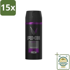 15 x Axe - Deodorant Bodyspray - 48hrs Fresh - Excite - 150 ml - Bulkverpakking - Deodorant - bodyspray - geur - lichaamsgeur - Axe Excite