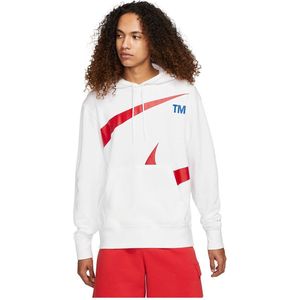 Nike Sportswear Swoosh Semi Brushed Back Capuchon White / University Red - XXL - Heren