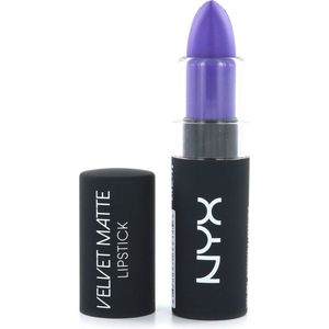 NYX - Velvet Matte Lipstick - Paars - Houtskoolkleur