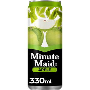 Frisdrank Minute Maid Appelsap blikje 0.33l - 24 stuks