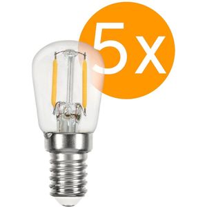 5 stuks | Ledmaxx LED schakelbord 1W 60lm 2200K helder Niet-Dimbaar | E14 | Zeer Warm Wit | 1 watt | 20.000 Branduren