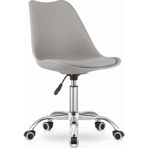 ALBA - Bureaustoel - draaistoel - met wieltjes - grijs