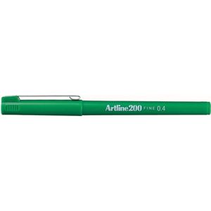 ARTLINE 200 Stift - 1 stuk - 0,4mm Lijndikte - Groen
