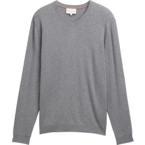 TOM TAILOR - Trui - Grijs Gemêleerd - Knitwear - V-hals