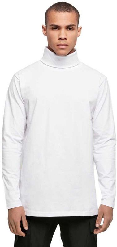 Build your Brand Turtle Neck Longsleeve BY178 - White - XS