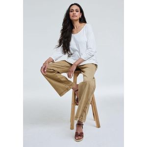 DIDI Dames Loose tee crew 3/4 sleeves Offwhite maat 44