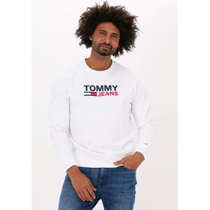 Tommy Jeans Tjm Corp Logo Crew Truien & Vesten - Wit