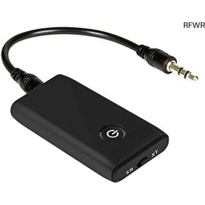 RFWR® Draadloze Bluetooth 5.0 adapter - 2-in-1 zender en ontvanger met 3.5 mm audiokabel voor TV, PC en meer