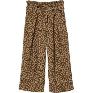 Vertbaudet - Wijde Korte Broek - Katoengaas - Paperbag Stijl - Voor Meisjes