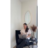 Nordic Style - Organische Spiegel - Zacht Goud - 82x46 cm - Wandspiegel