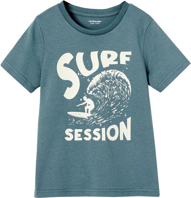 Vertbaudet - Basics - T-shirt - Katoen - Jongensshirt met Print op de Voorkant