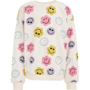 WE Fashion Meisjes SmileyWorld®-sweater met dessin