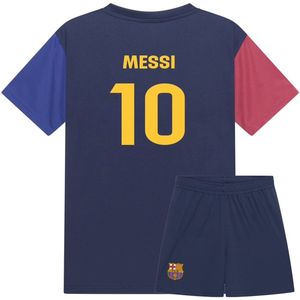FC Barcelona Voetbaltenue Messi - Messi Tenue Thuis - Voetbaltenue Kinderen - Shirt en Broekje - Jongens en Meisjes --140