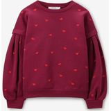 Sissy-Boy - Donkerrode Sweater - Hartjes - Katoen