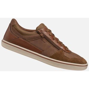 Geox - U ELVER - Veterschoen - Bruin - Vrijetijdsschoen met Textielvoering