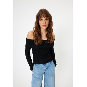 Open schouder Normaal Sweater