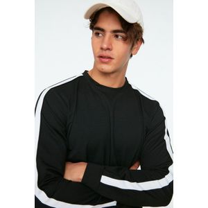 Trendyol TMNSS20SW0074 Volwassenen Mannen Sweatshirt Single pack - Zwart - M