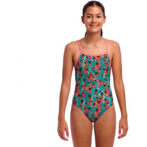 Funkita - Strapped In One Piece - Zwemkleding - Blauw - 10 Years Meisjes