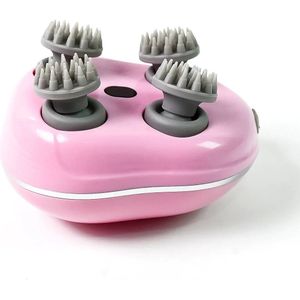 Elektrisch Hoofdmassage Kriebel Apparaat met infrarood - Massageapparaat Mens / Dieren / Honden / Katten - Hoofd Massage - Scalp Massager - USB Oplaadbaar - Hoofdmassagespin - Roze