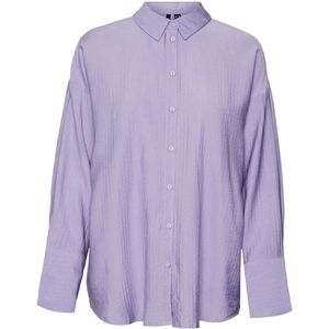 Vero Moda Magda Overhemd Met Lange Mouwen Paars M Vrouw
