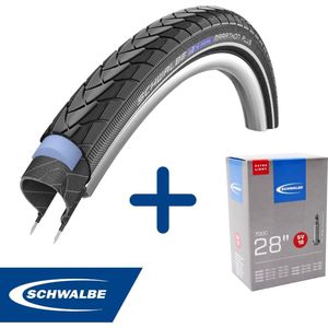 Fietsband - Schwalbe - Buiten- & binnenband - Marathon Plus & SV18 - Extra Light - 28 inch x 1.10 - 1.65 - 40 mm