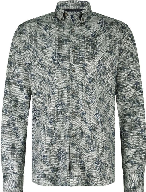 State of Art - Overhemd - Kobalt Blauw - Allover Print