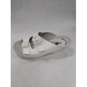ROHDE 1462 / slippers met gesp / wit / maat 37