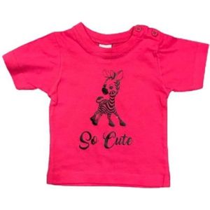 Baby T-shirt met opdruk girafje maat 68 ©