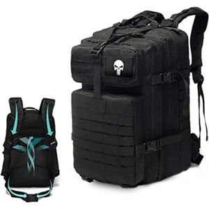 Militaire rugzak - Leger rugzak - Tactical backpack - Leger backpack - Leger tas - 30 x 50 x 30 cm - 50L - Zwart