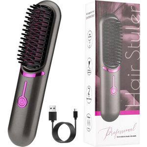 Draadloze stijltang en krultang