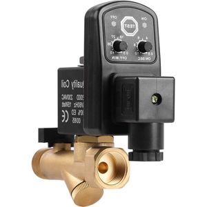 Automatische aftapklep DN15 G1/2 voor Condensaatluchtcompressor - Met elektrische bediening .
