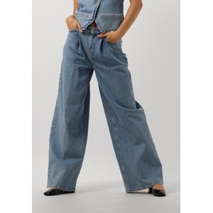 SELECTED WOMEN Slfellin-gry Hw Extra Wide Jeans Jeans Dames - Broek - Blauw - Maat 29/32