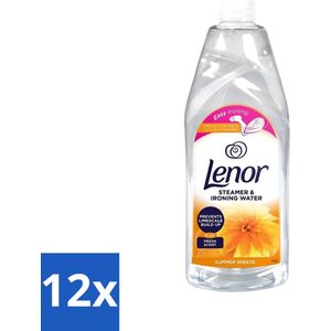 Lenor - Strijkwater - Summer Breeze - Textielverfrisser - 1000 ml - Voordeelverpakking - 12 stuks