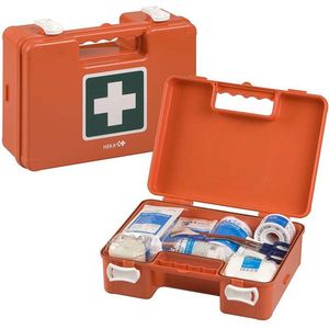 Heka verbandkoffer Minimulti BHV | Inclusief Wandbeugel | 61 producten | Eerste Hulp - Koffer - EHBO - Verbanddoos | Bedrijven - BHV - kleinere bedrijven - werkbus |