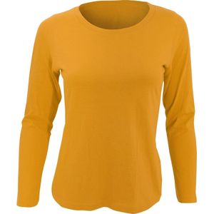 SOLS Dames/dames Majestic T-Shirt met lange mouwen (Oranje)