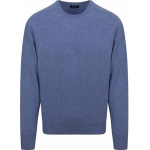 William Lockie O Lamswol Indigo - Maat M - Heren - Pullovers