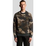Lyle & Scott - Truien - Veelkleurig - Geborstelde Camouflage Ronde Hals Trui