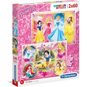 Clementoni Disney Princess Legpuzzel 2 Puzzels 60 Stukjes