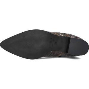 Notre-V 3231 Enkellaarsjes - Enkelboots met rits - Dames - Grijs - Maat 36