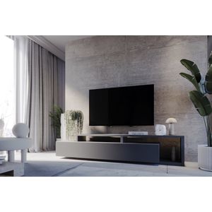 Meubel Square - TV meubel TRON - Antraciet - 219 cm - TV kast