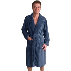 Outfitter heren Fleece Badjas - Winter Stripe