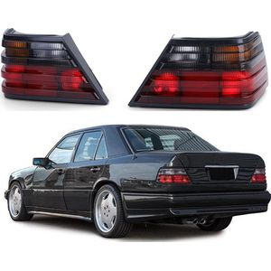 MERCEDES BENZ W124 ACHTERLICHTGLAS ROOD SMOKE LINKS EN RECHTS