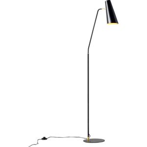 Vloerlamp staande lamp Norwich metaal E27 160 cm zwart