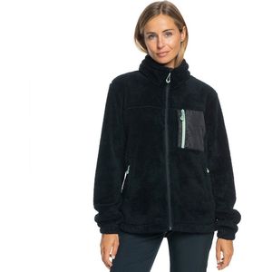 Roxy Alabama Fleece Voering Met Ritssluiting Zwart L Vrouw