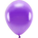100x Paarse ballonnen 26 cm eco/biologisch afbreekbaar - Milieuvriendelijke ballonnen - Feestversiering/feestdecoratie - Paars thema - Themafeest versiering
