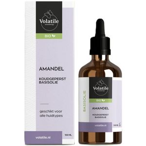 Volatile - Amandel Koudgeperst Basisolie - Bio - 100ml - Massage Olie