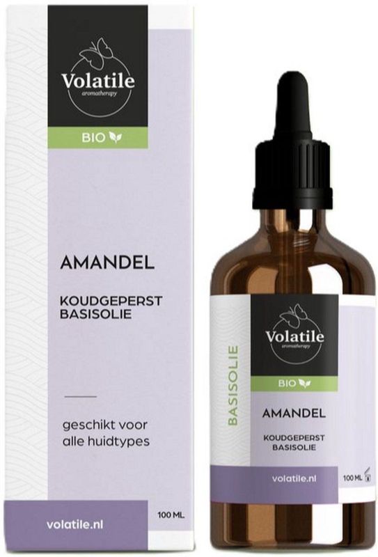 Volatile - Amandel Koudgeperst Basisolie - Bio - 100ml - Massage Olie